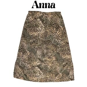 NWT Anna Leopard Skirt Medium